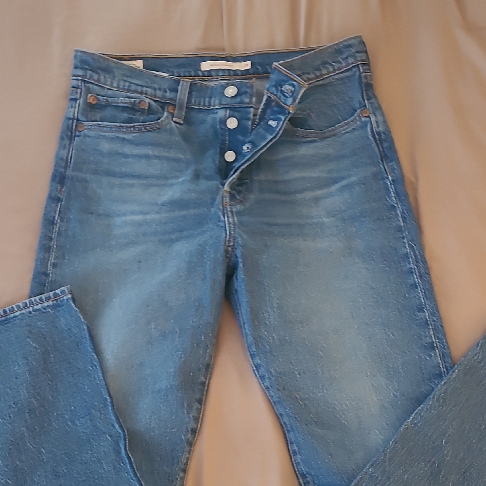 Classic Blue Straight Leg Jeans